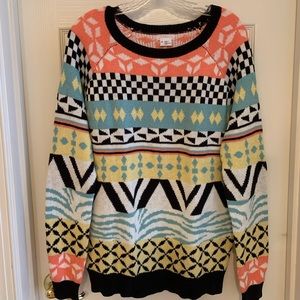 Funky abstract 80s inspired sweater